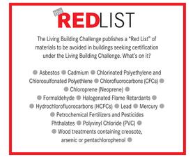 Red list materials list. Sustainable Business