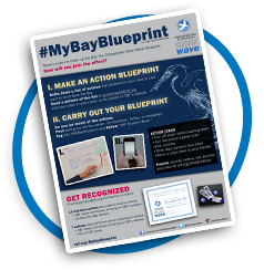 Oval image of My Bay Blueprint flyer.