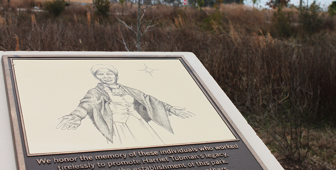 Plaque with drawing of Harriet Tubman