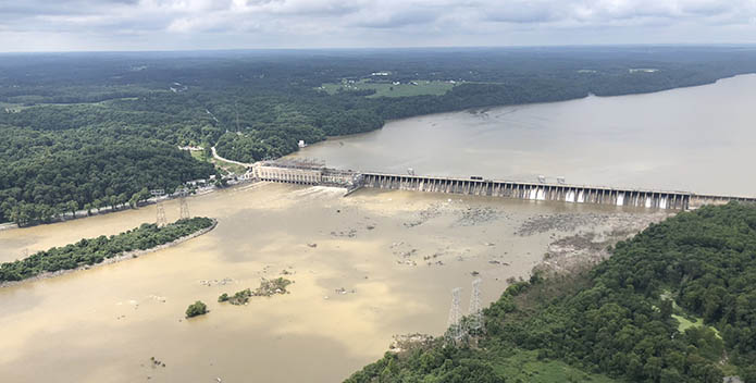 Conowingo Dam Muddy Water at Normal Flow