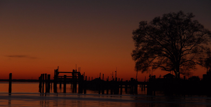 An image of a colorful Chesapeake sunrise.