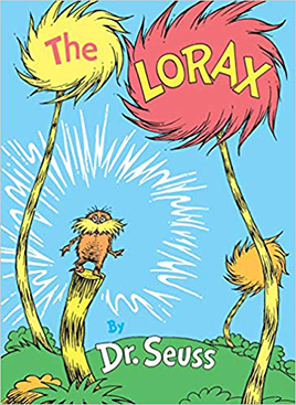 The Lorax by Dr. Seuss book cover