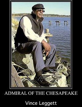 Photo of Vince Leggett on the Chesapeake Bay.