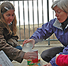 Teachers participate in a learning exercise. Photo by CBF Staff