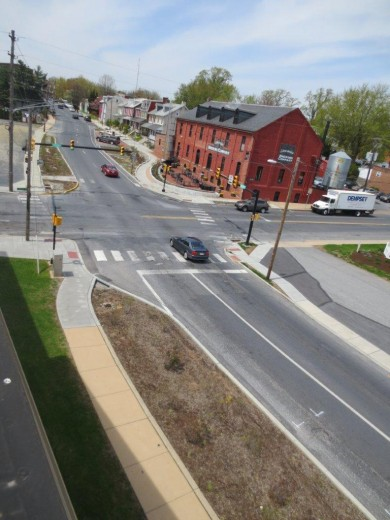Image of Lancaster's North Plum & East Walnut Street project recognized as Ultra-urban BMPs Grand Prize Winner for 2014.